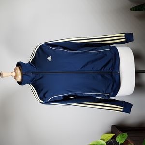Rare color combo Adidas classic 3 stripe Zip Sweater